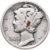 США 10 центов (дайм, one dime) 1942  Mercury Dime (дайм «Меркурий») без обозначения монетного двора, Аукцион: Monetnik за 565 RUB