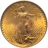 США 20 dollars (долларов) 1924 UNC "Saint-Gaudens double eagle (двойной орёл Сен-Годена - Статуя свободы)" в слабе PCGS, Аукцион: Monetnik за 388 325 