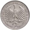 Германия 2 марки (deutsche mark) 1963 G Макс Планк знак монетного двора: "G" - Карлсруэ, Аукцион: Monetnik за 450 RUB