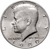 США 1/2 доллара (50 центов, half dollar) 1980 P "Кеннеди", Аукцион: Monetnik за 550 RUB