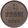 1 пенни (pennу) 1900 монета для Финляндии, Аукцион: Monetnik за 690 RUB
