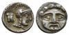 Pisidia, Selge Obol circa 350-300, AR 10mm., 0.95g. Facing gorgoneion. Rev. Helmeted head of Athena r.; behind, astragalos. SNG France 1934.About, Аукцион: Naville Numismatics Ltd от 35 GBP