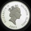 Соломоновы о-ва. 25 долларов. 2003. Первый самолет братьев Райт. Серебро. Унция. С рубля., Аукцион: NewAuction от 2 RUB