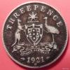 3 пенса Австралия. 1921г. Георг V. Серебро. С рубля., Аукцион: NewMolot за 151 RUB