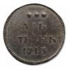 Алтын 1713 года. Новодел. Серебро, 1,54 г. Сохранность превосходная. Уздеников# 0542 (черта). Биткин# Н1205 ( R2 ). Редкий.
 
 

 оценка: 
$1 350–1 400
итоговая цена:
 $1 350, Аукцион: Numismat.Ru за 36 400 RUB
