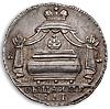 Жетон в память кончины Императора Петра I, 28 января 1725 г, Аукцион: Numismat.Ru за 70 000 RUB