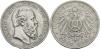 HESSEN, GROSSHERZOGTUMLudwig IV., 1877-1892 5 Mark 1891. J. 71 Sehr schön, Аукцион: Dr. Busso Peus Nachf. от 320 EUR