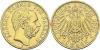 SACHSEN, KÖNIGREICHAlbert, 1873-1902 10 Mark 1891. J. 263 Sehr schön, Аукцион: Dr. Busso Peus Nachf. от 160 EUR
