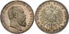 HESSEN, GROSSHERZOGTUMLudwig IV., 1877-1892 5 Mark 1891. J. 71 Patina Polierte Platte, Аукцион: Dr. Busso Peus Nachf. от 3 200 EUR