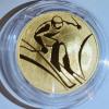 200 рублей 2010 года. Олимпиада. Горнолыжный спорт. Зимние виды спорта: золото 31.1 гр, Аукцион: RedSquareAuction от 130 000 RUB