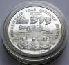 100 рублей 1995 года ММД ."Конференции глав союзных держав". Серебро 1 000г микроцарапины, Аукцион: RedSquareAuction от 42 000 RUB