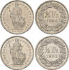 Швейцария лот из 2 монет (1/2 франка) 1980-1982  (артикул KFO-9-36), Аукцион: Russiancoin от 100 RUB