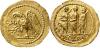 Gold stater n.d. (±50 BC), Gold, KINGS OF SCYTHIA , Thrace, COSON Olbia. Magistrate striding left. between two lictors, ((((KOÓÙÍ))))) in exergue. Rev, Аукцион: Schulman от 480 EUR
