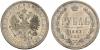 Rubel 1883, St. Petersburg Mint, AГ. 20,79 g. Bitkin 44 (R3). Severin 3938. Extremely rare!! A true rarity of Russian numismatics!! The masterpiece in, Аукцион: Sincona AG от 30 000 CHF