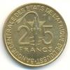25 франков. Западная Африка, Аукцион: Аукцион SPB за 37 RUB