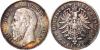 GERMANYGERMANY. Baden. 2 Mark, 1880-G. KM-265. PCGS AU-53 Secure Holder.KM-265. RARE date. Attractive multicolored peripheral toning in pleasant, Аукцион: Stack’s Bowers от 420 USD