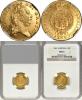GREAT BRITAINGREAT BRITAIN. 1/2 Guinea, 1801. NGC MS-63.S-3736; Fr-363; KM-649. Sixth head. Lovely and choice. Tied with five others, with two finer (, Аукцион: Stack’s Bowers от 450 USD