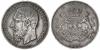 BELGIAN CONGO: Leopold II, 1865-1909, AR 5 francs, 1891, KM-8.1, VF to EF, Аукцион: Stephen Album от 210 USD