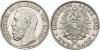 BadenFriedrich I. 1856-1907. 2 Mark 1888 G Seltenes Jahr. Jaeger 26 Stempelglanz, Prachtexemplar, Аукцион: Teutoburger Münzauktion от 2 250 EUR