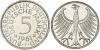 Münzen der Bundesrepublik DeutschlandKursmünzen5 Deutsche Mark Silber 1951-19741961 F. Jaeger 387. fast Stempelglanz aus Polierte Platte, selten, Аукцион: Teutoburger Münzauktion от 90 EUR