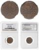 Poland - 2nd Republic of Poland; WITHDRAWN ! - 5 groszy 1934, Warszawa, Parchimowicz 103.f, moneta w pudełku NGC z certyfikatem AU58 BN - GRADE: II, Аукцион: Warszawskie Centrum от 640 PLN