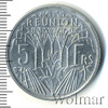 5 франков. Реюньон, Аукцион: Wolmar Standart за 349 RUB