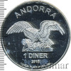 1 динер. Андорра, Аукцион: Wolmar Standart за 958 RUB