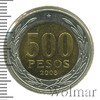 500 песо. Чили, Аукцион: Wolmar Standart за 108 RUB