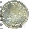 1 000 лир. Сан-Марино, Аукцион: Wolmar Standart за 576 RUB