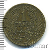 1 франк. Тунис, Аукцион: Wolmar Standart за 153 RUB