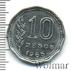 10 песо. Аргентина, Аукцион: Wolmar Standart за 50 RUB