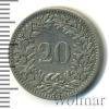 20 раппенов. Швецария, Аукцион: Wolmar Standart за 127 RUB
