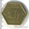 2 франка. Бельгийское Конго, Аукцион: Wolmar Standart за 987 RUB