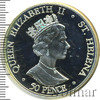 50 пенсов. О-в Св. Елены. 100-летие со дня смерти Королевы Виктории, Аукцион: Wolmar Standart за 2 655 RUB