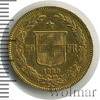 20 франков. Швейцария, Аукцион: Wolmar VIP за 8 705 RUB