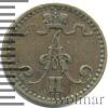 1 пенни. Финляндия R, Аукцион: Wolmar VIP за 14 443 RUB