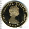 50 пенсов. Фолклендские Острова, Аукцион: Wolmar VIP за 96 921 RUB