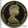 50 пенсов. Фолклендские острова, Аукцион: Wolmar VIP за 66 230 RUB