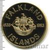 50 пенсов. Фолклендские острова, Аукцион: Wolmar VIP за 88 831 RUB
