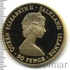 50 пенсов. Фолклендские острова, Аукцион: Wolmar VIP за 88 831 RUB