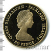 50 пенсов. Фолклендские острова, Аукцион: Wolmar VIP за 102 805 RUB