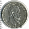 5 марок. Вюртемберг, Аукцион: Wolmar VIP за 3 561 RUB