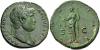 Hadrian augustus, 117 – 138. Sestertius 125-128, Æ 25.10 g. Laureate bust r., with drapery on l. shoulder. Rev. Aequitas standing l., holding scales, Аукцион: Numismatica Ars от 280 CHF
